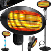 Infrarood Verwarming - Terrasverwarmer - Elektrische Heater - Zwart - KESSER®